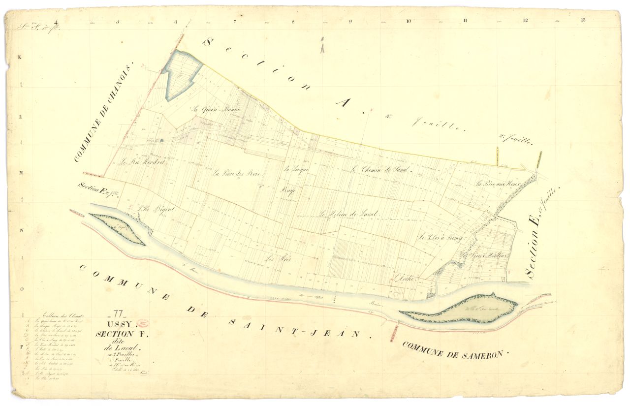 Section F dite de Laval, en 2 feuilles, 1ere feuille