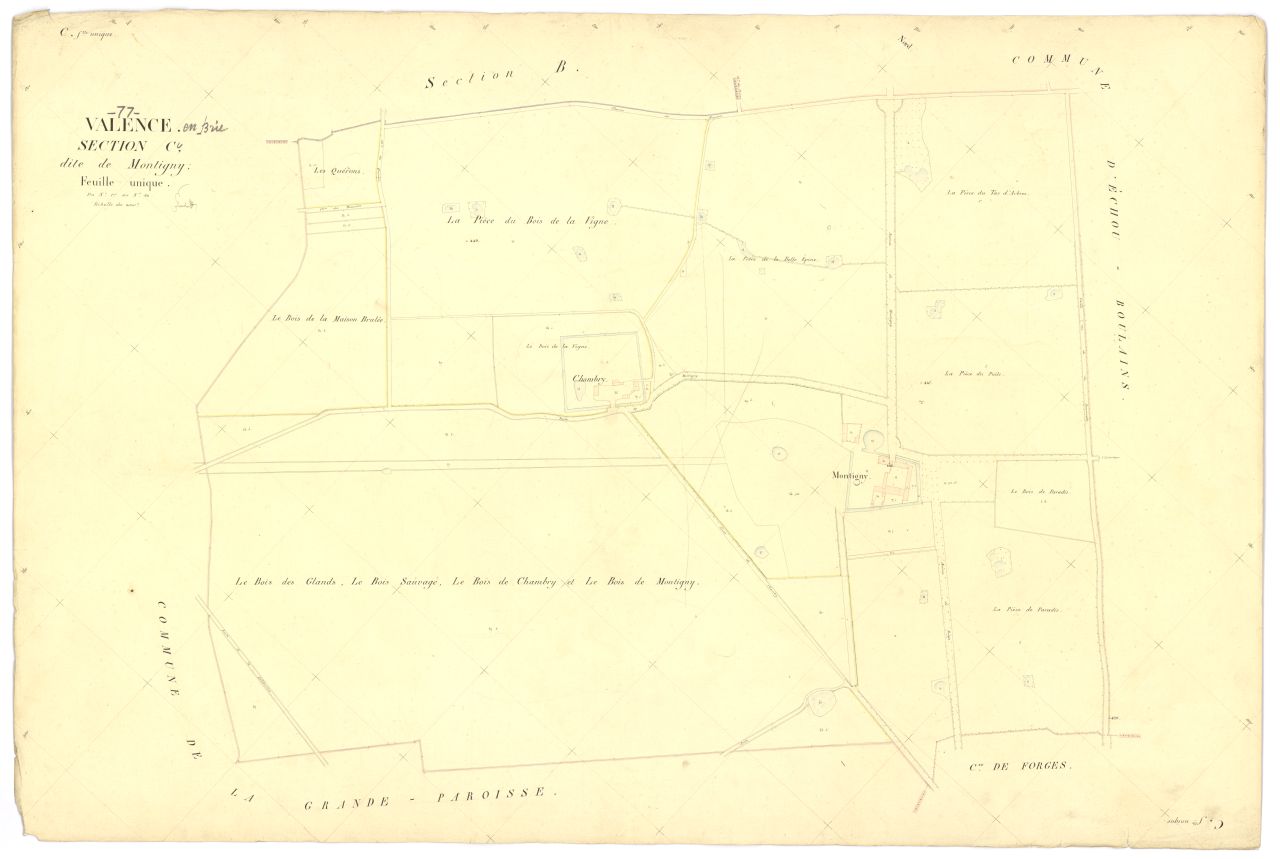 Section C dite de Montigny, feuille unique