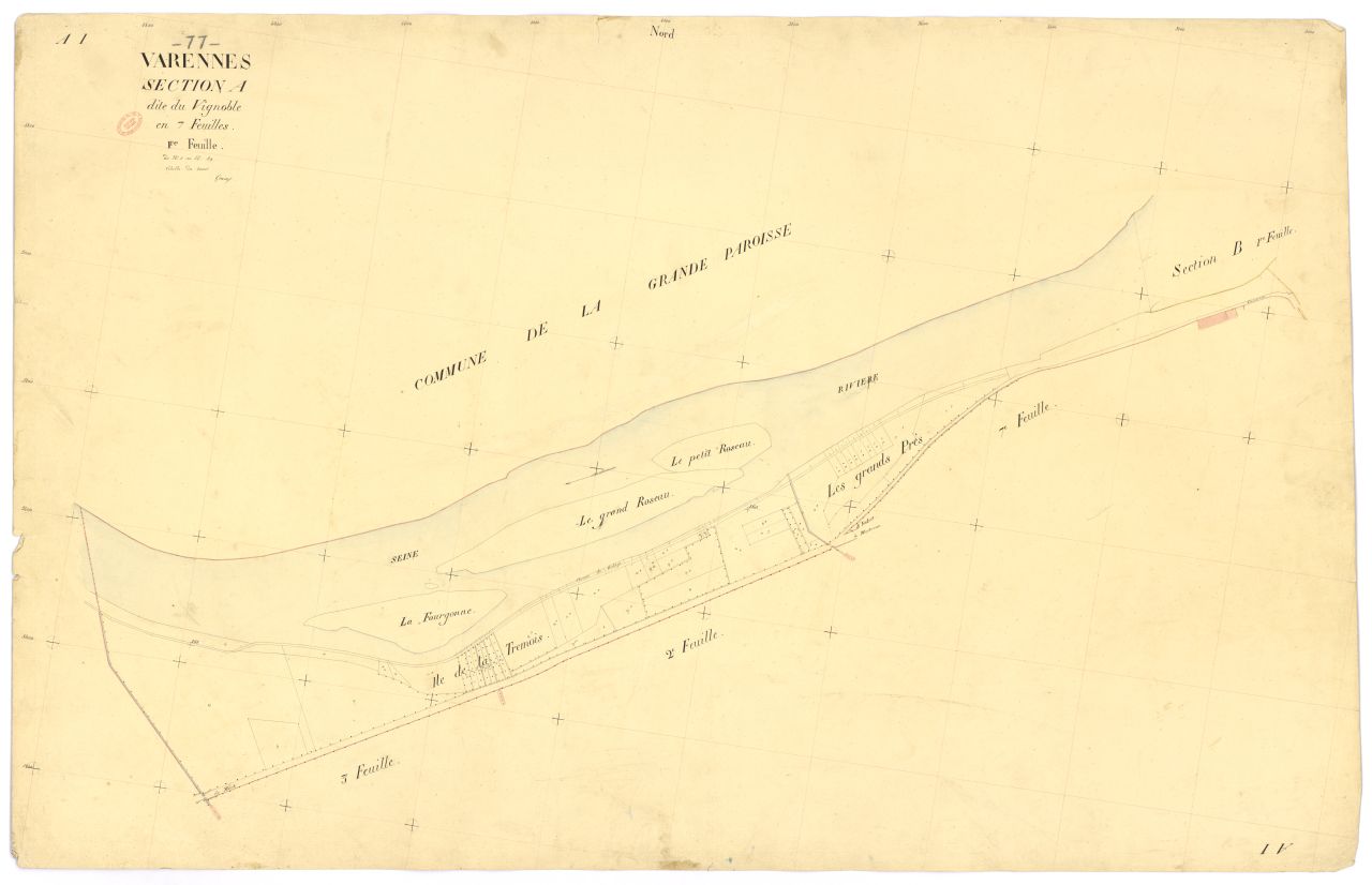 Section A dite du Vignoble, en 7 feuilles, 1ere feuille