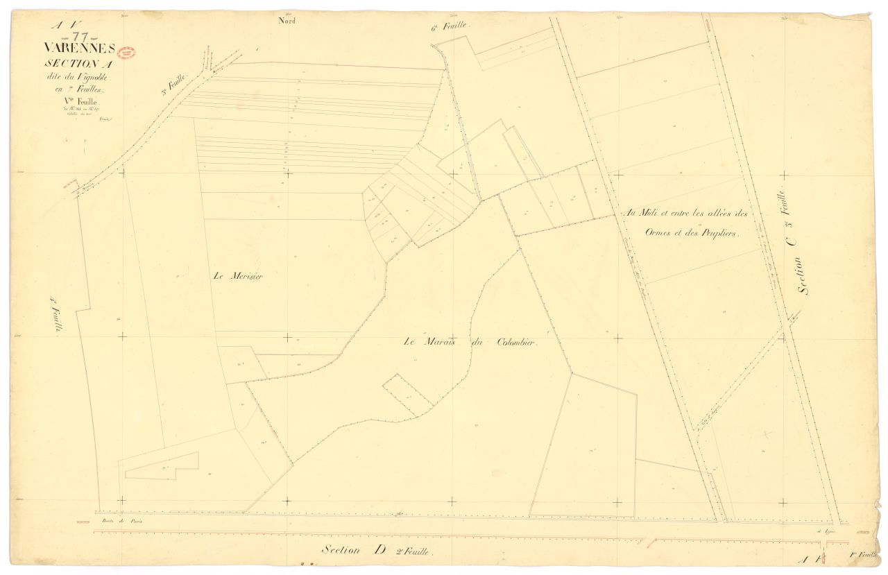 Section A dite du Vignoble, en 7 feuilles, 5eme feuille