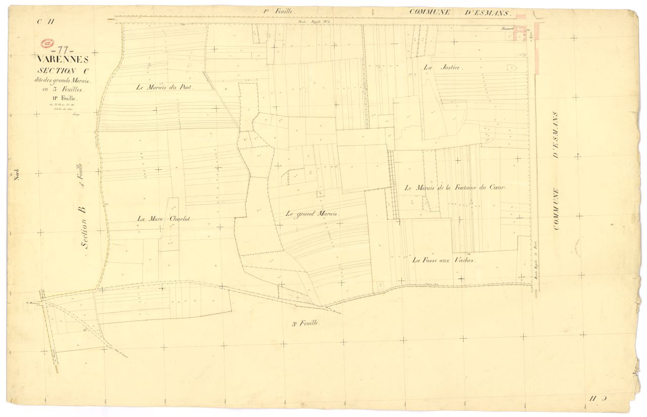 Section C dite des Grands-Marais, en 3 feuilles, 2eme feuille