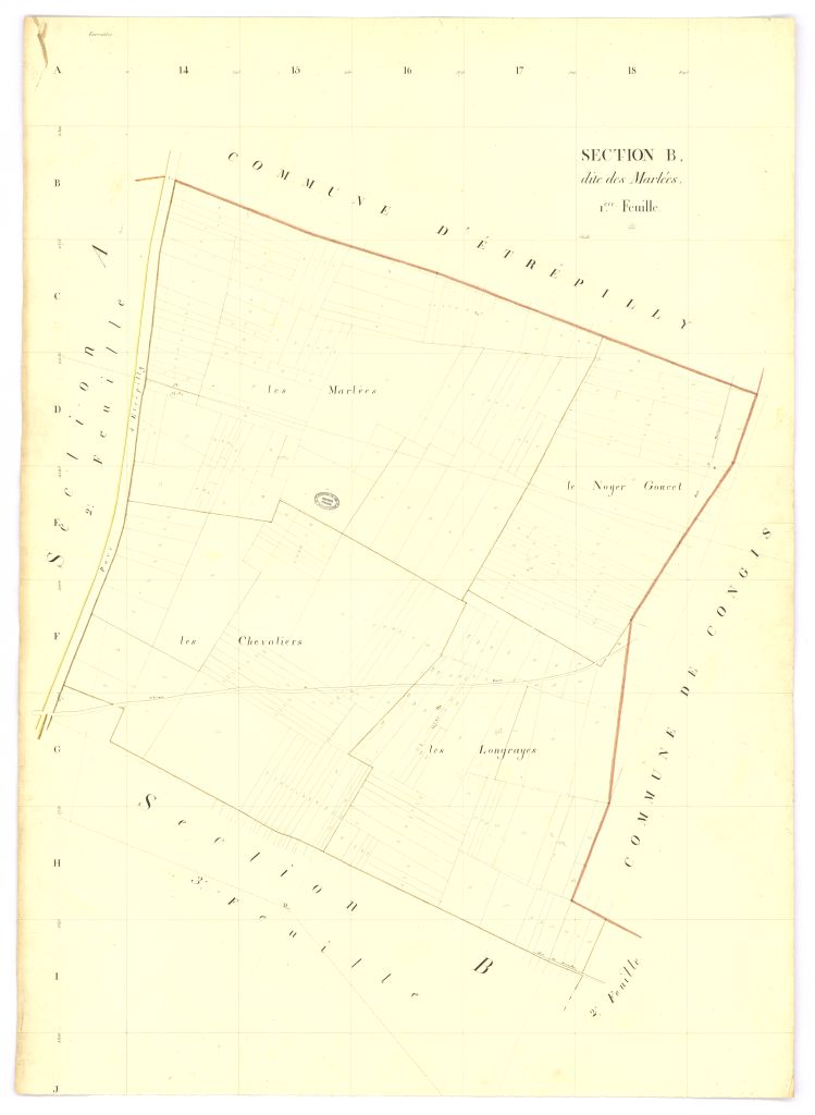 copie, section B, 1ere feuille