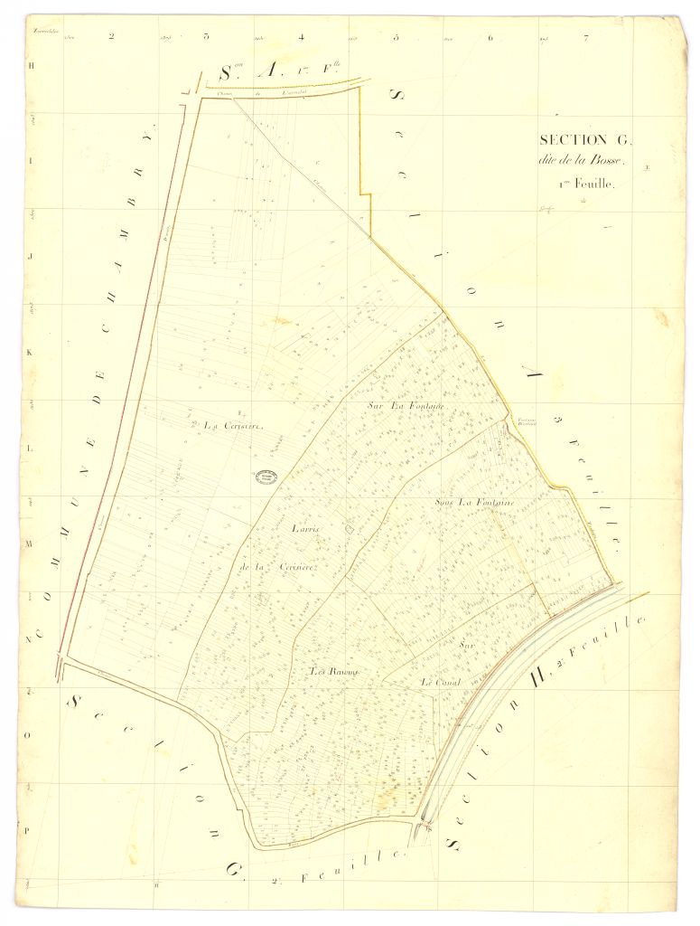 copie, section G, 1ere feuille