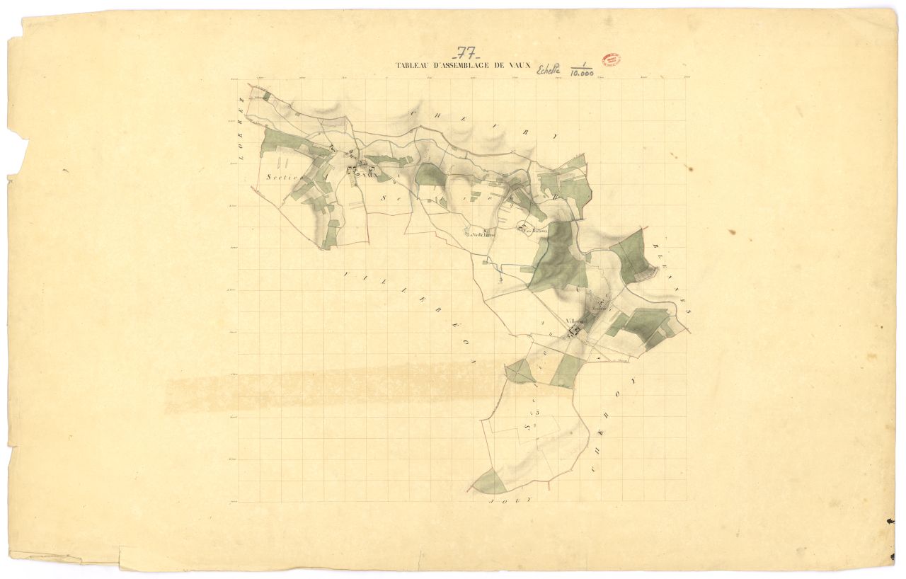 Tableau d'assemblage, 3 sections