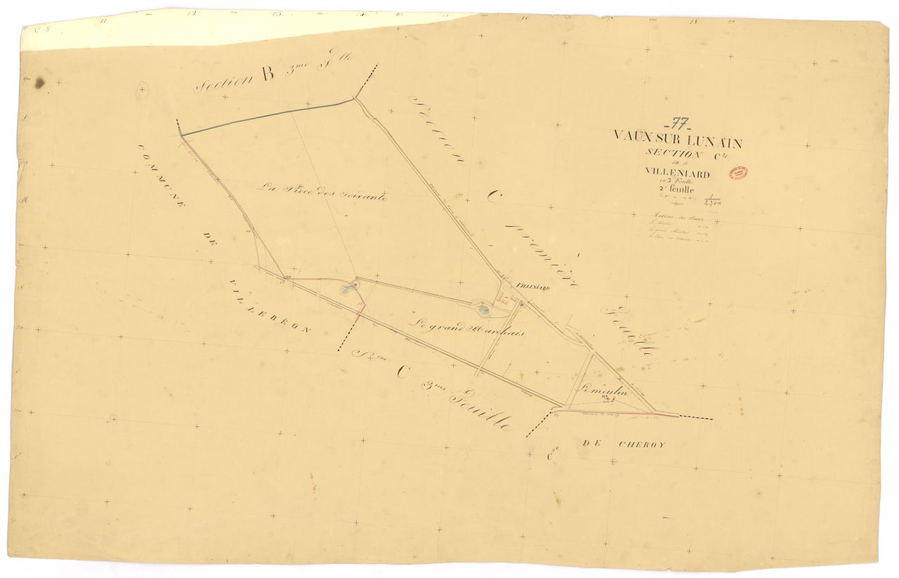 Section C dite de Villeniard, en 3 feuilles, 2eme feuille