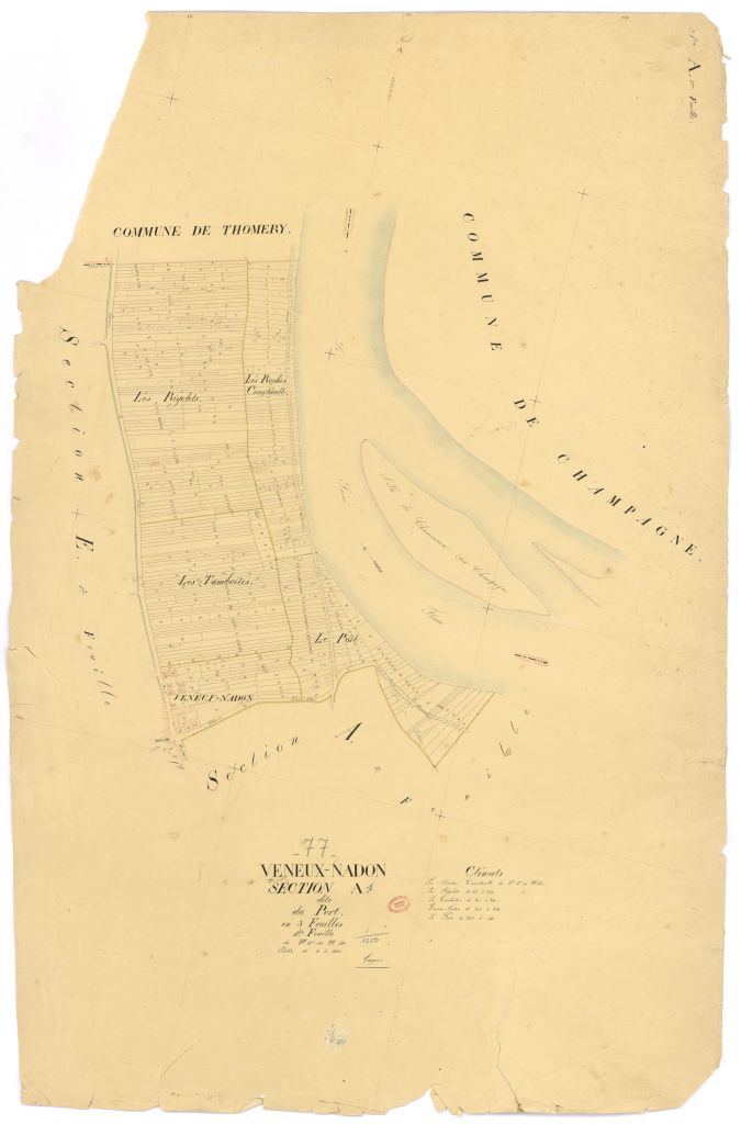 Section A dite du Port, en 3 feuilles, 1ere feuille