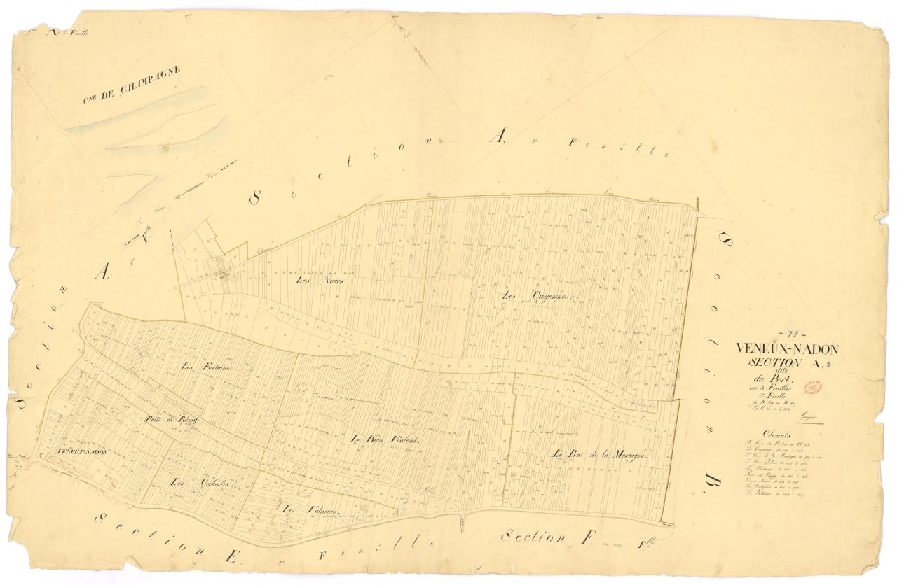 Section A dite du Port, en 3 feuilles, 3eme feuille