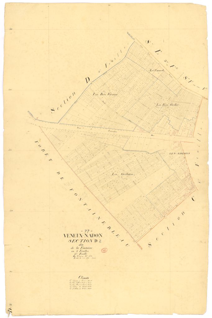 Section D dite de la Fontaine, en 2 feuilles, 2eme feuille