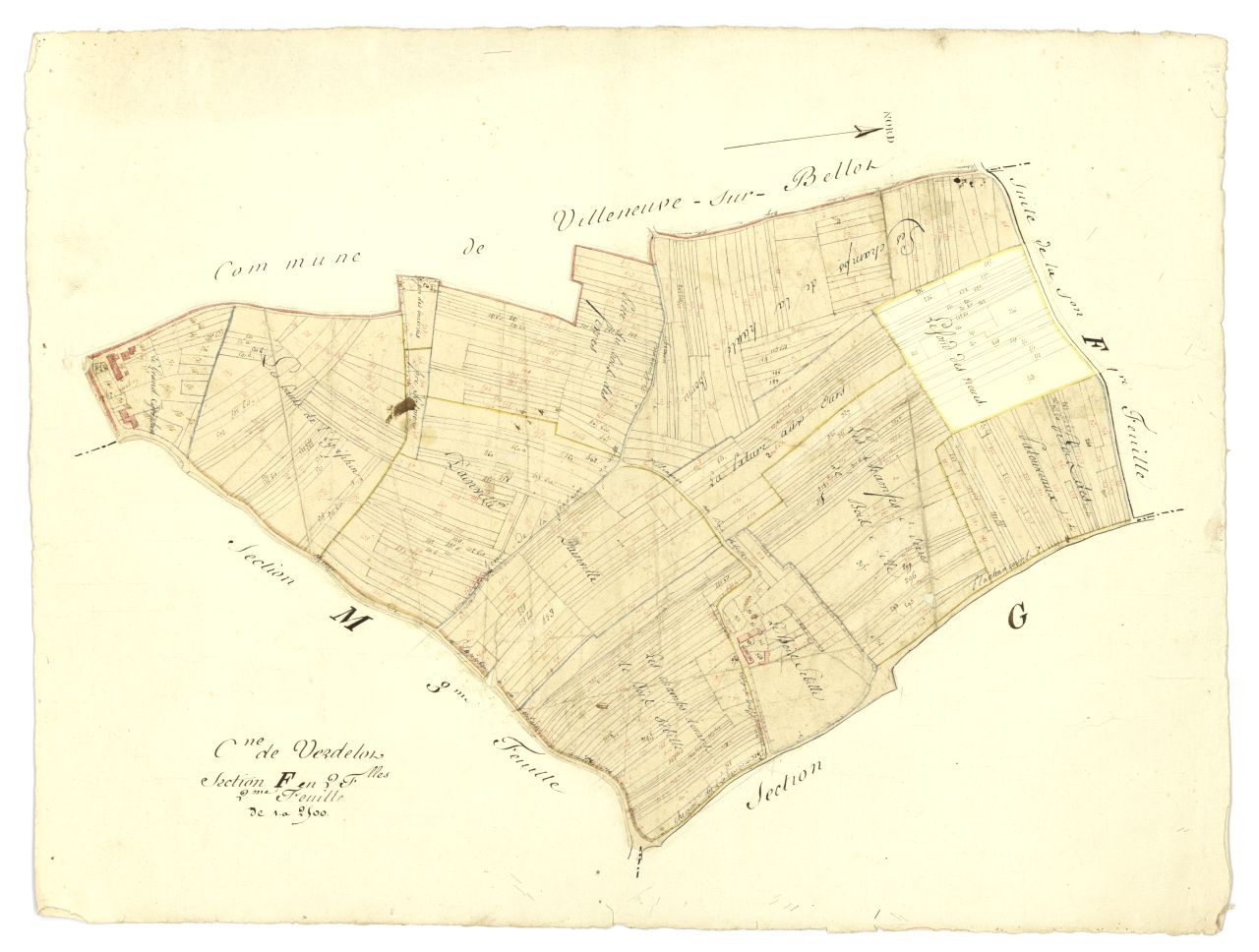 minute, section F, 2eme feuille