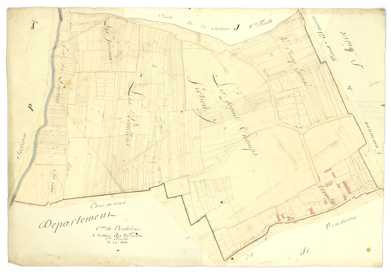 minute, section J, 1ere feuille