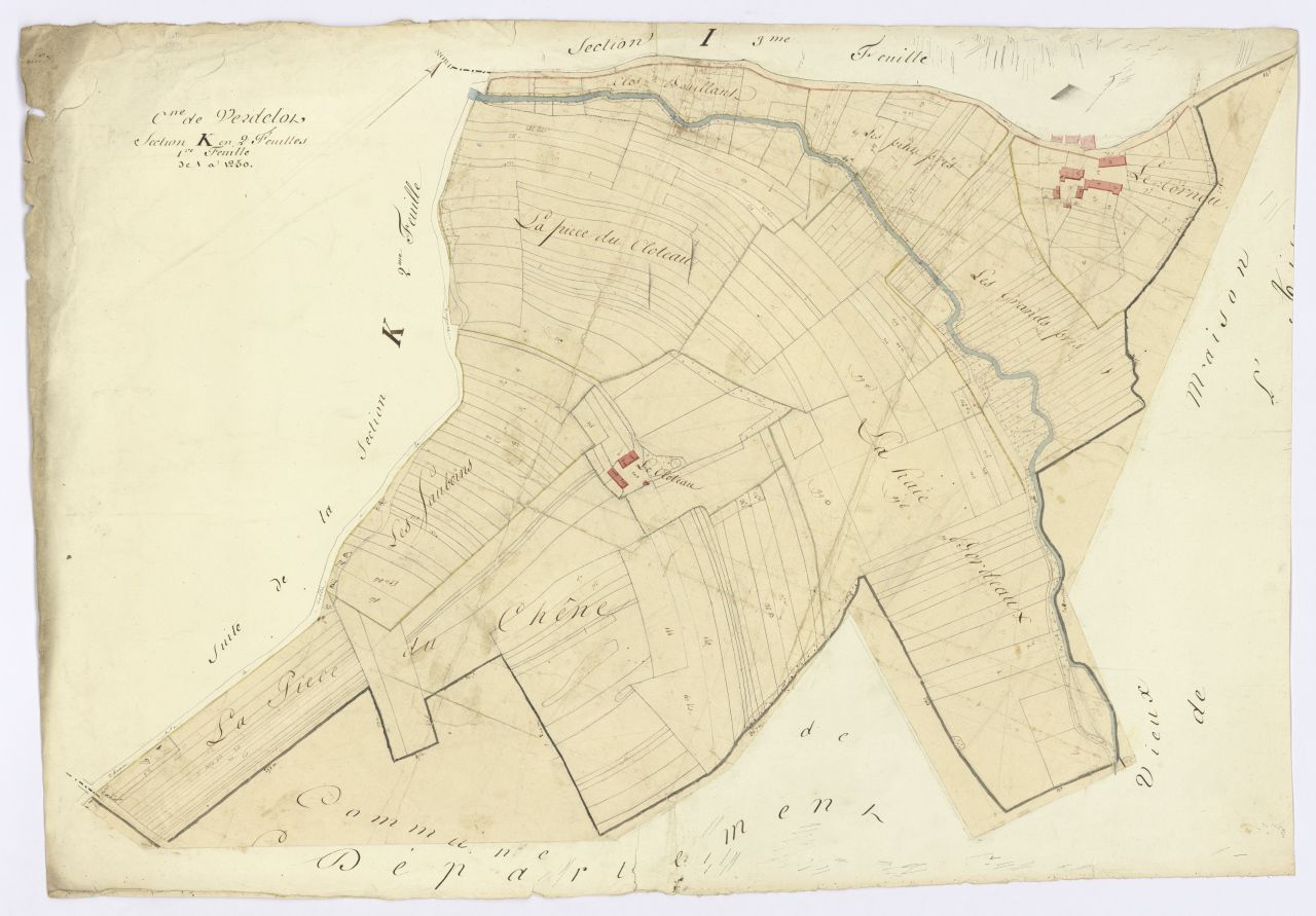 minute, section K, 1ere feuille