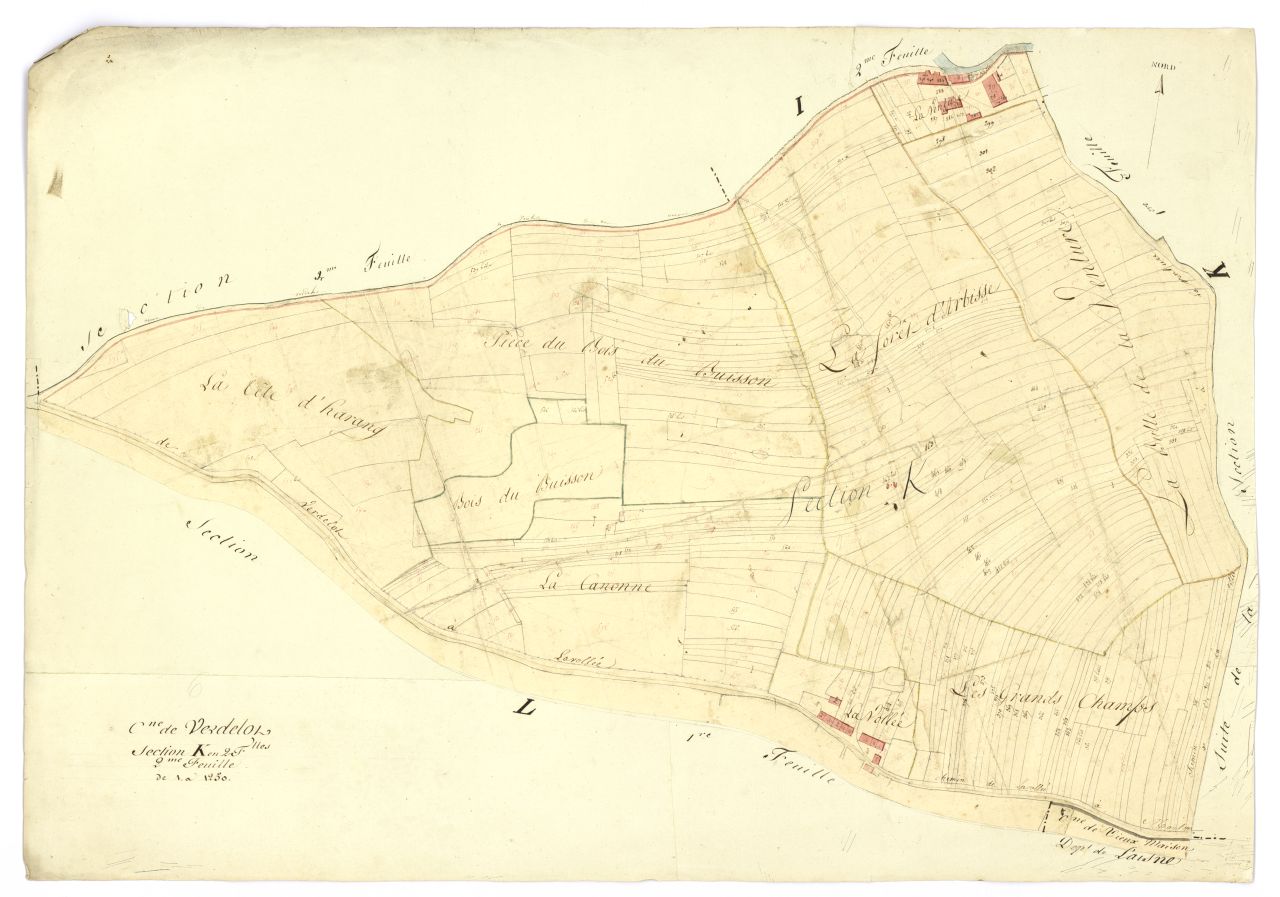 minute, section K, 2eme feuille