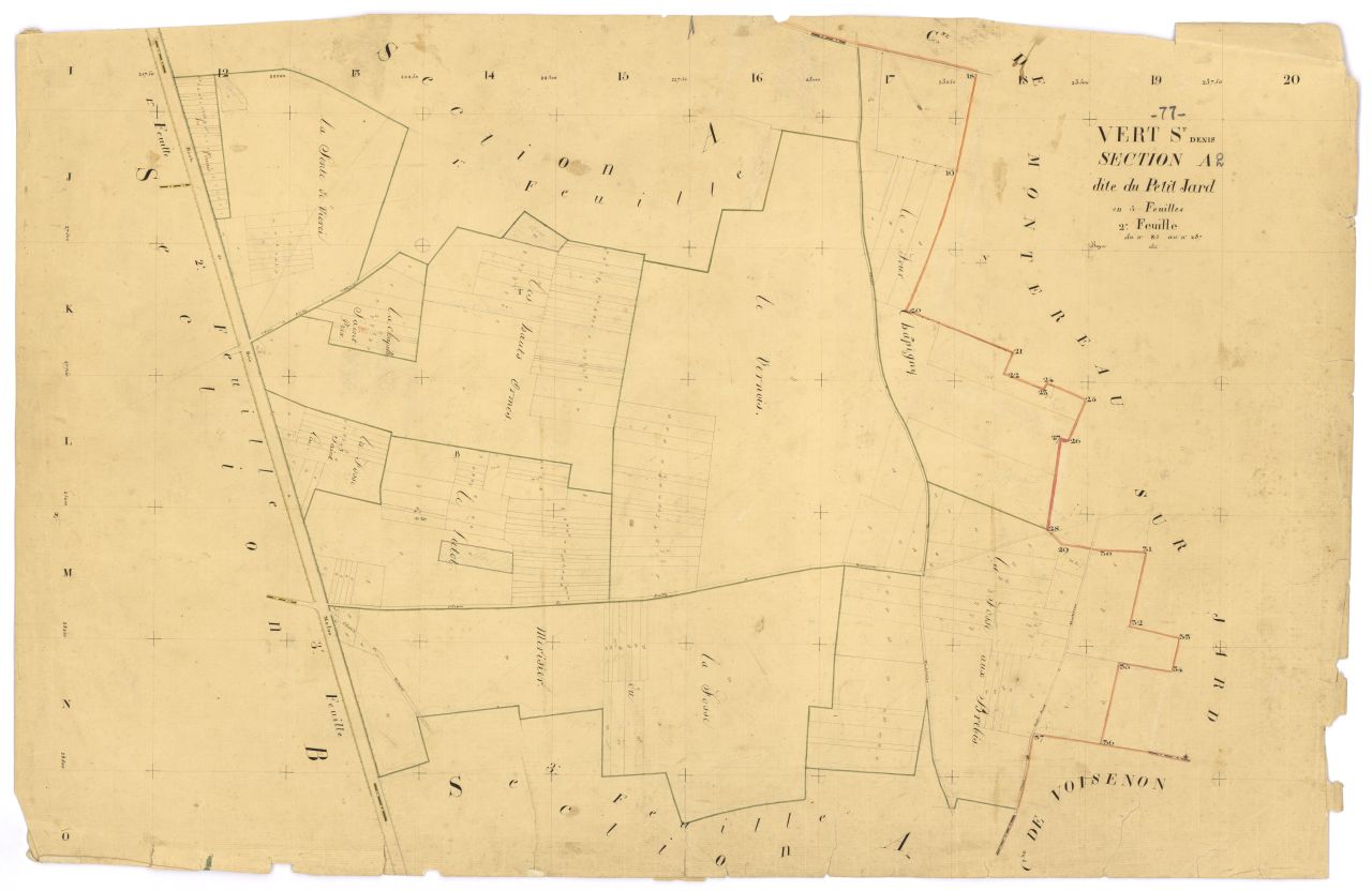 Section A dite du Petit-Jard, en 3 feuilles, 2eme feuille