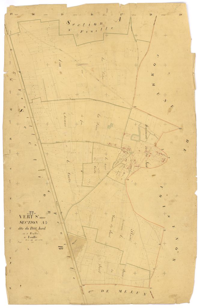 Section A dite du Petit-Jard, en 3 feuilles, 3eme feuille