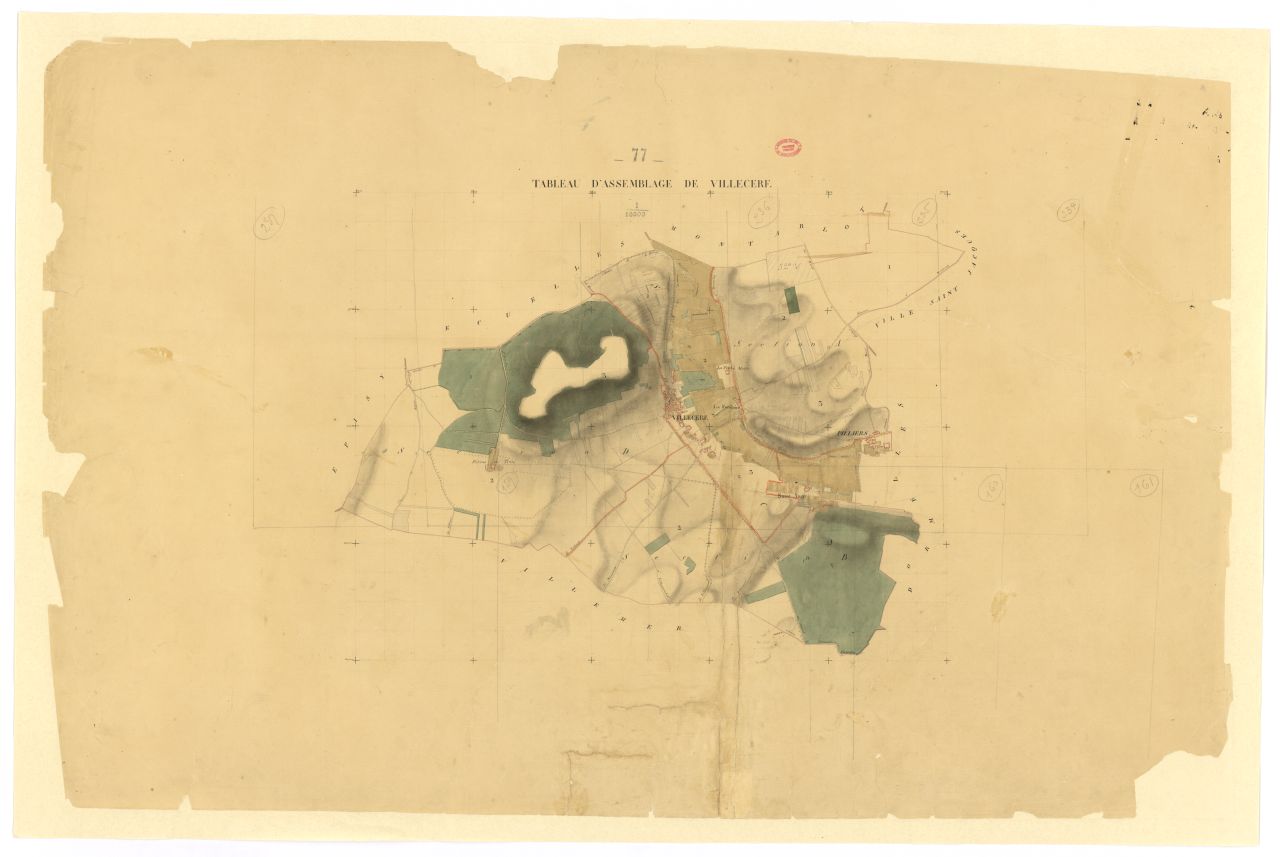 Tableau d'assemblage, 4 sections