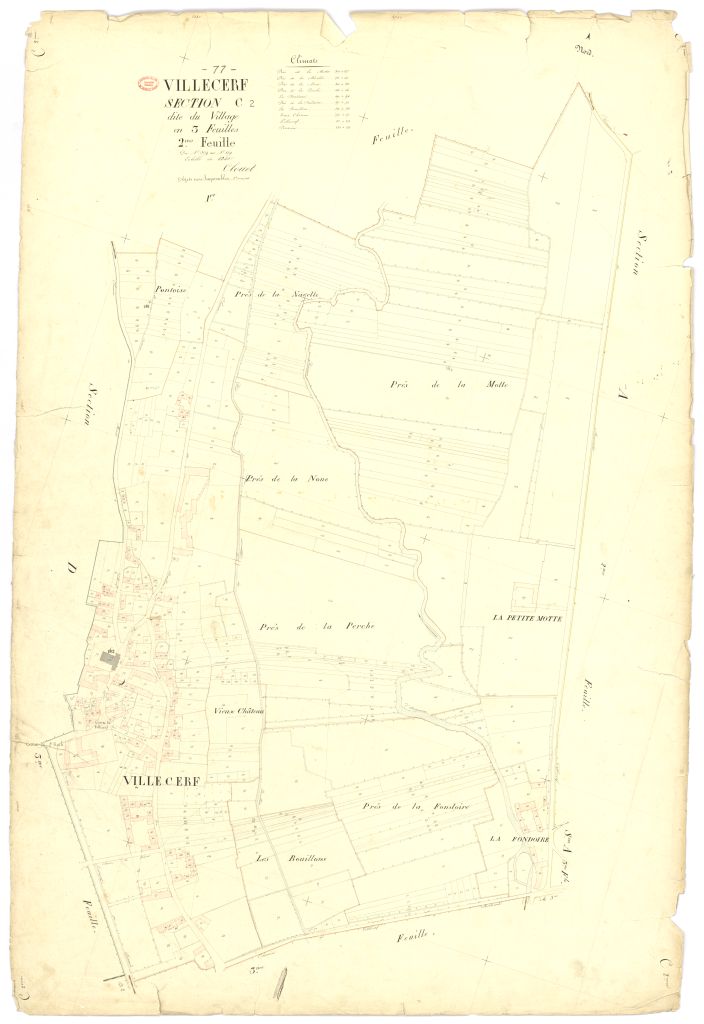 Section C dite du Village, en 3 feuilles, 2eme feuille