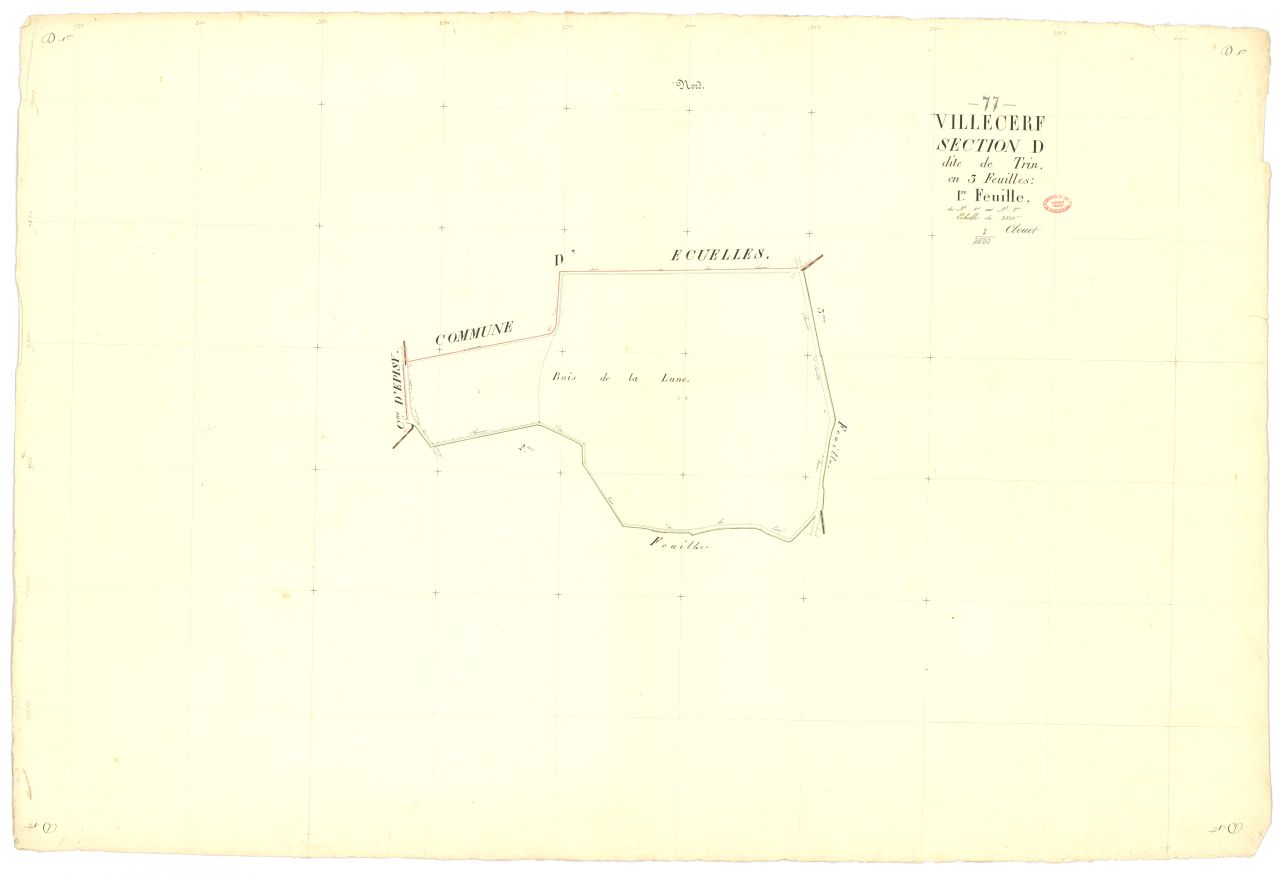 Section D dite de Trin, en 3 feuilles, 1ere feuille