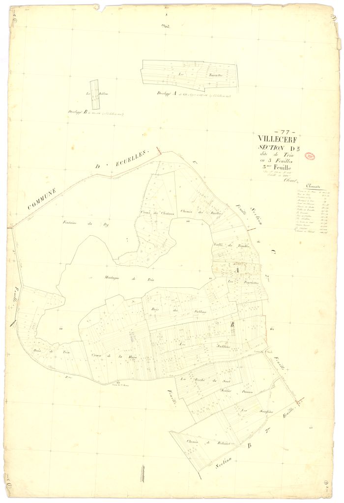 Section D dite de Trin, en 3 feuilles, 3eme feuille