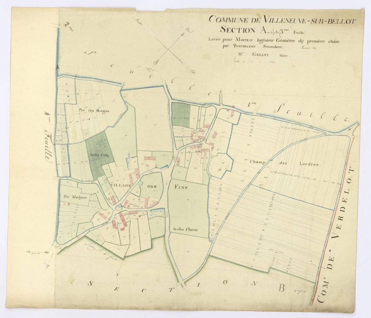 minute, section A, 3eme feuille