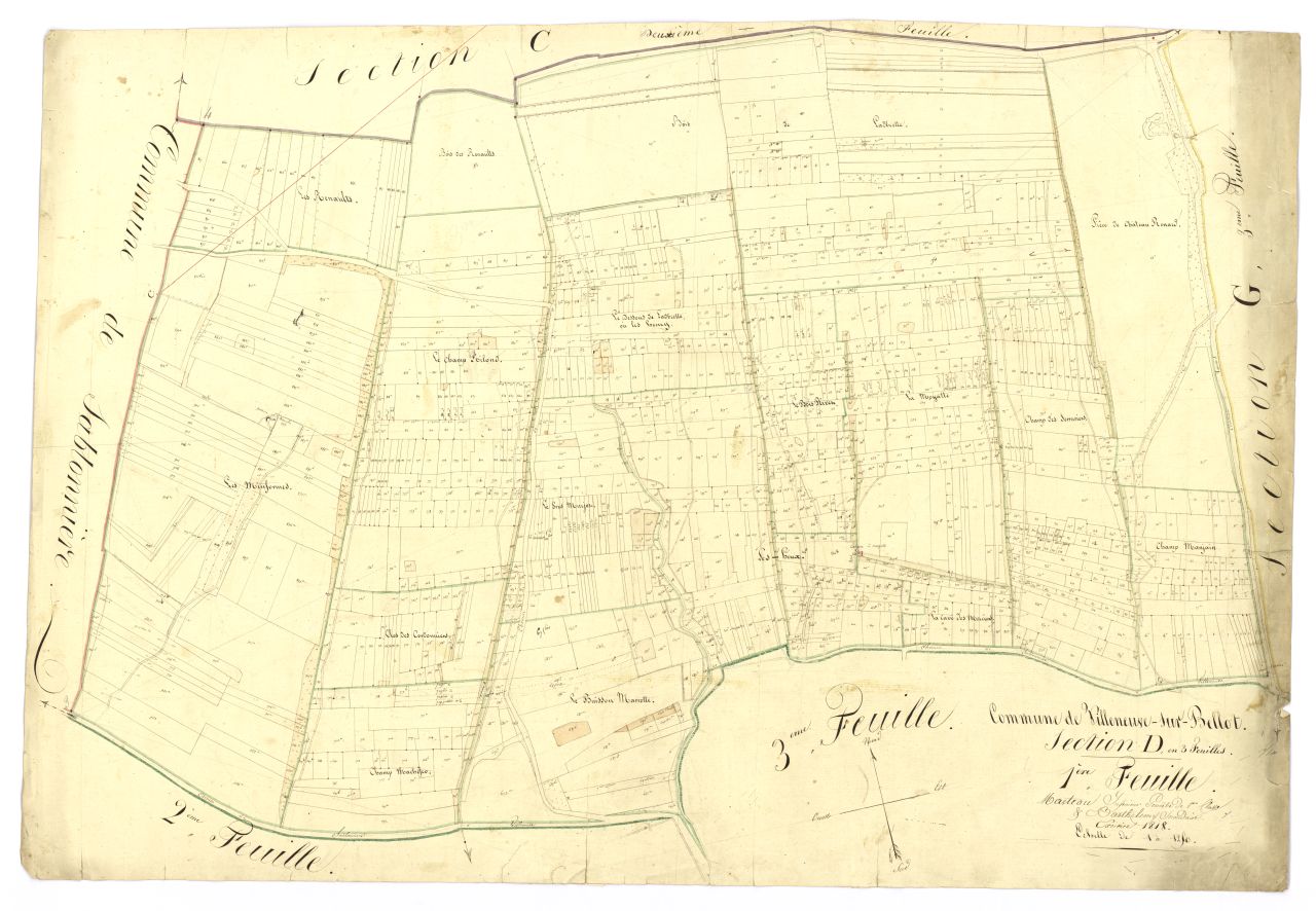 minute, section D, 1ere feuille