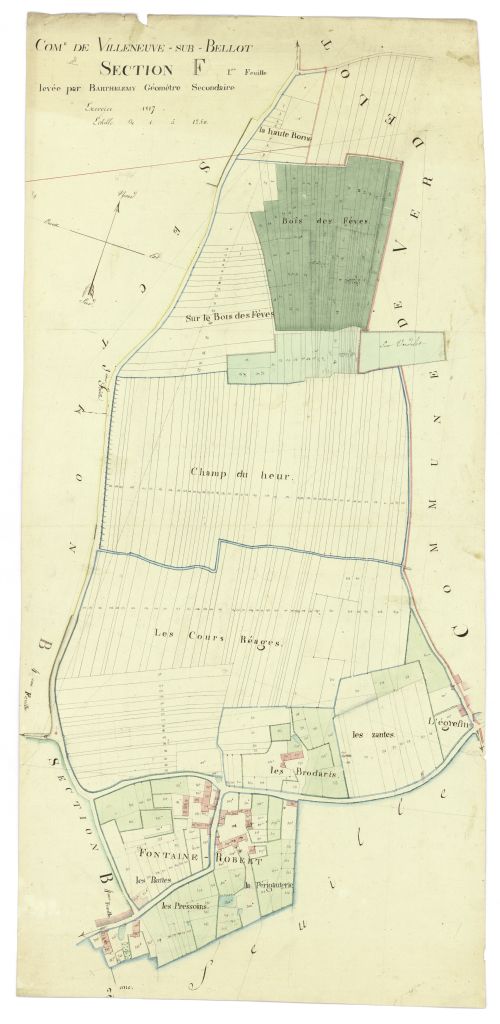 minute, section F, 1ere feuille