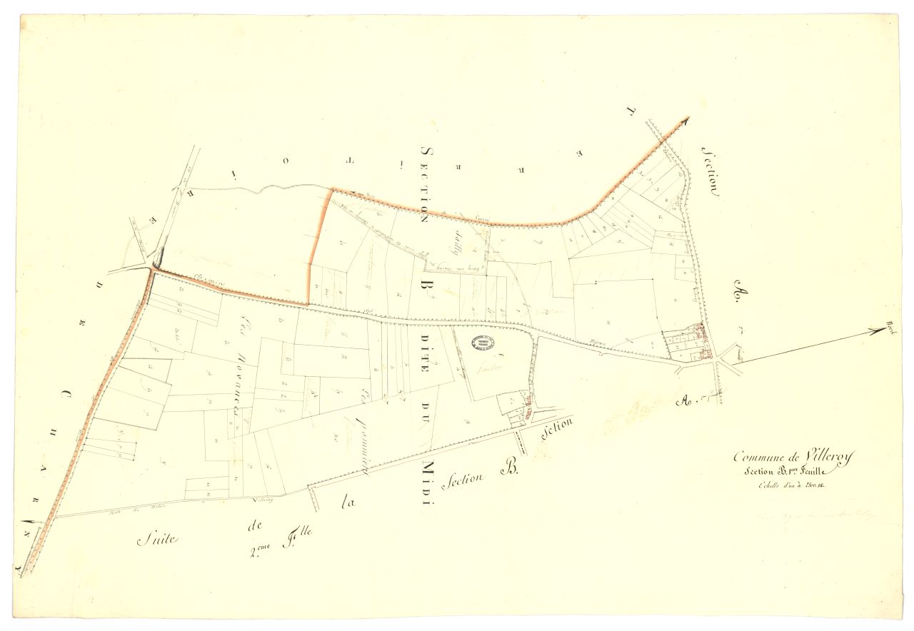 copie, section B, 1ere feuille
