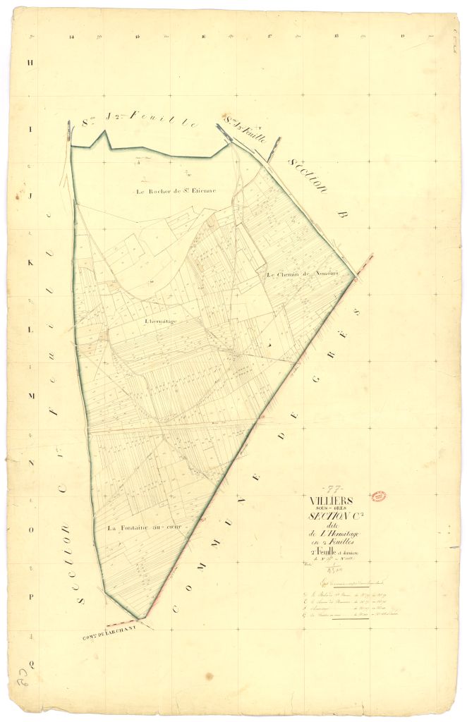 Section C dite de l'Hermitage, en 2 feuilles, 2eme feuille