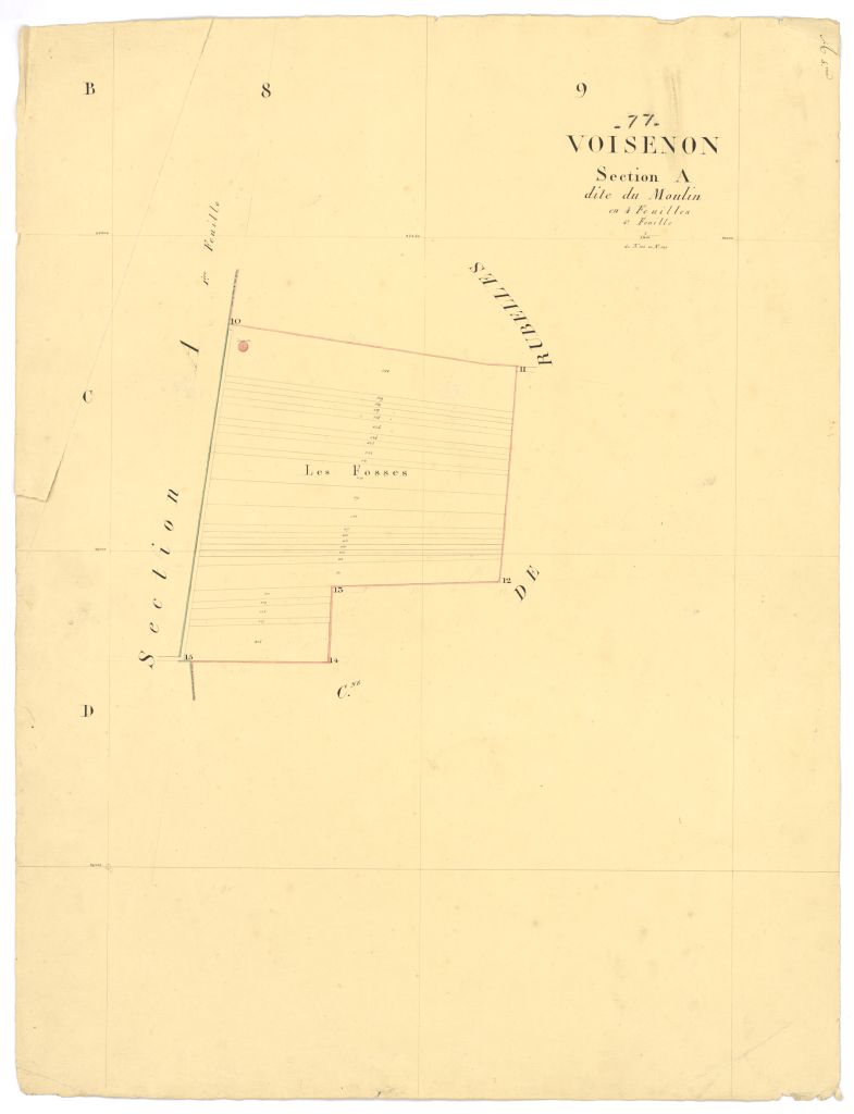 Section A dite du Moulin, en 4 feuilles, 4eme feuille