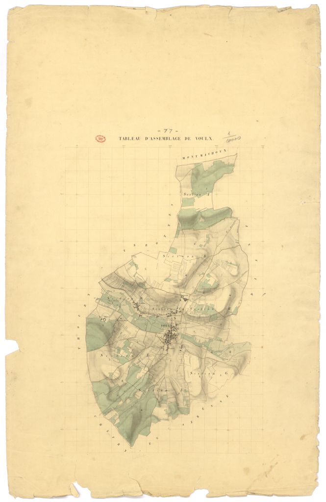 Tableau d'assemblage, 8 sections