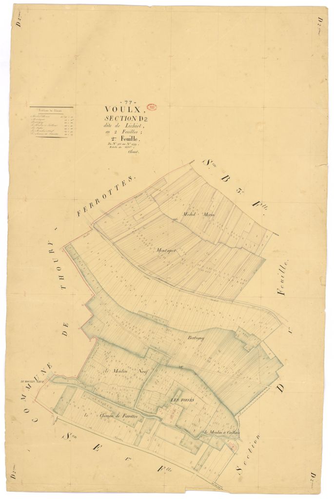 Section D dite de Lichiot, en 2 feuilles, 2eme feuille