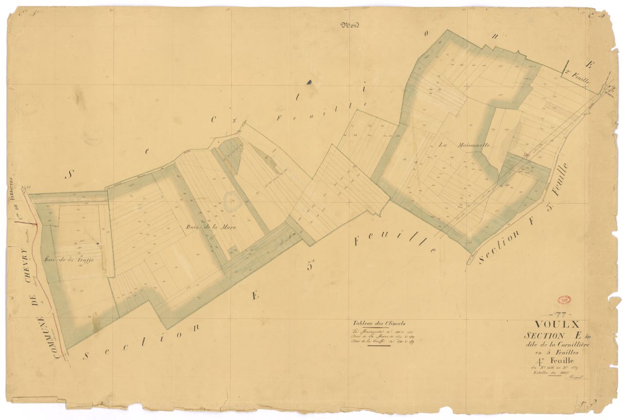 Section E dite de Cornilliere, en 5 feuilles, 4eme feuille