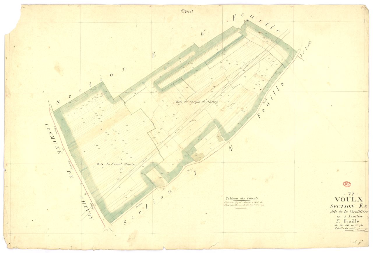 Section E dite de Cornilliere, en 5 feuilles, 5eme feuille