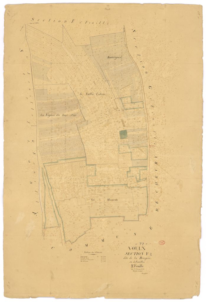 Section F dite de la Bruy�re, en 4 feuilles, 2eme feuille