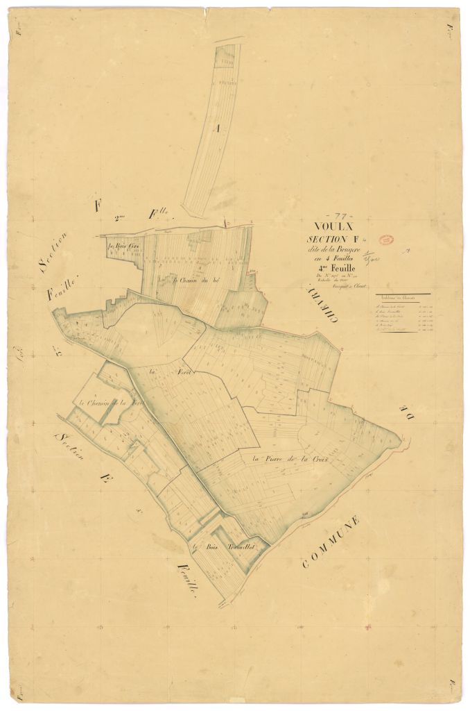 Section F dite de la Bruy�re, en 4 feuilles, 4eme feuille