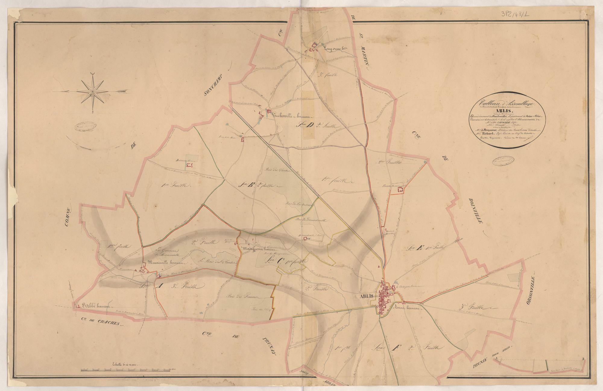 Ablis - Plans de la Préfecture de Seine-et-Oise