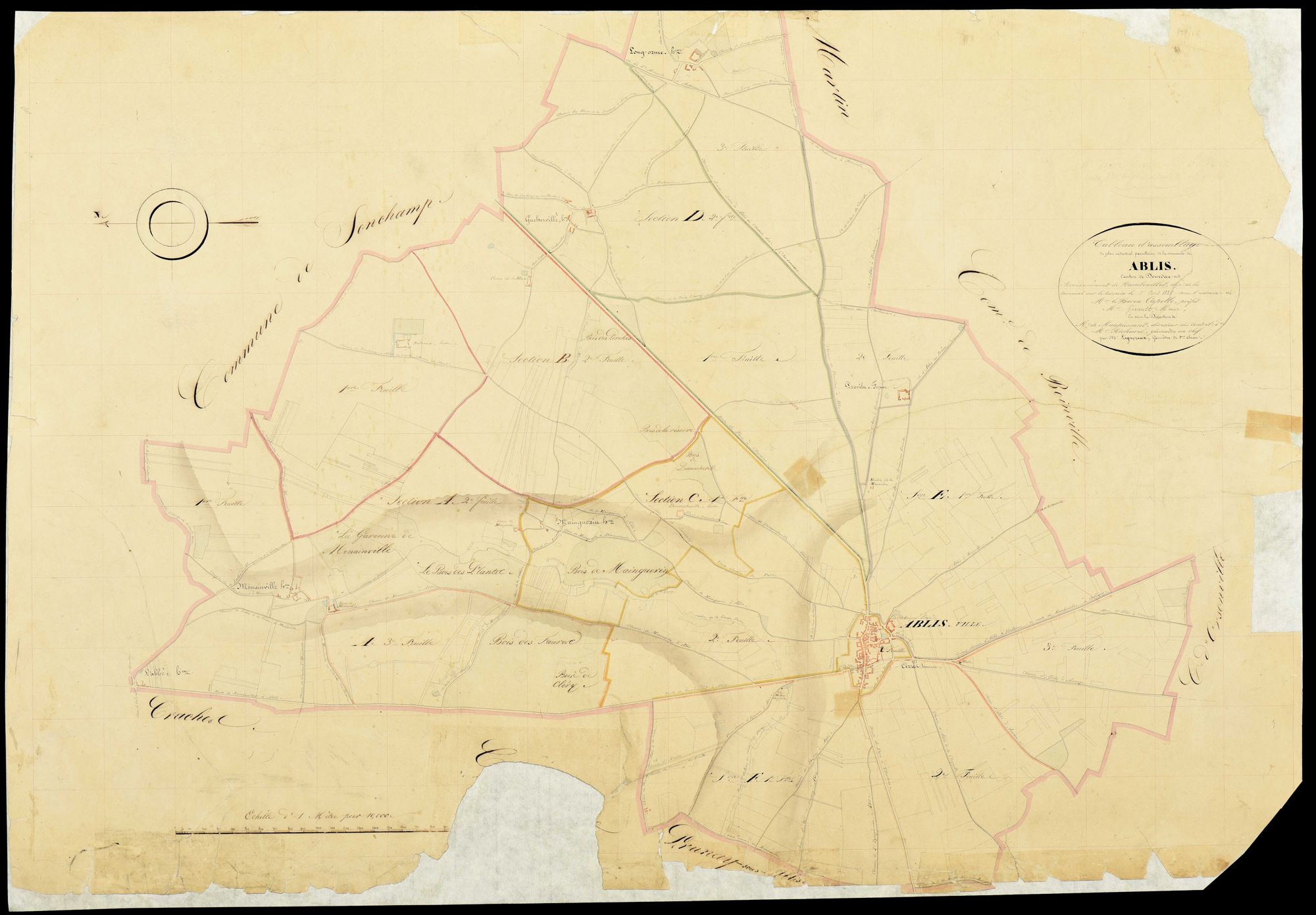 Ablis - Plans de l’Administration du cadastre