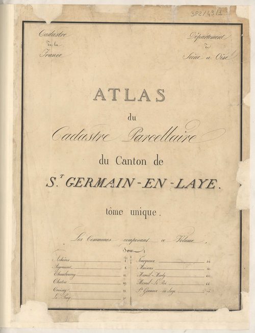Achères - Plans de la Préfecture de Seine-et-Oise