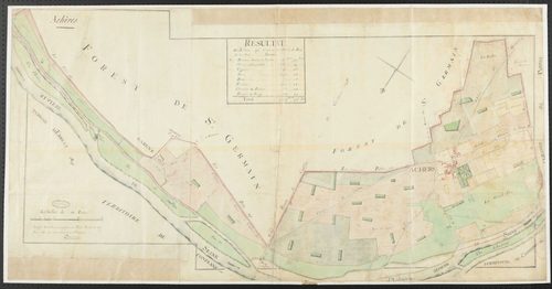 Achères - Plan d'intendance de la paroisse d'Achères