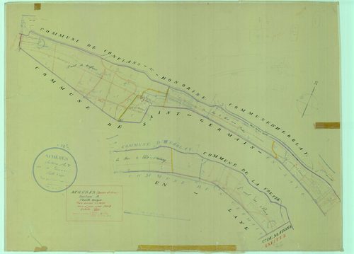 Achères - Plans du cadastre rénové