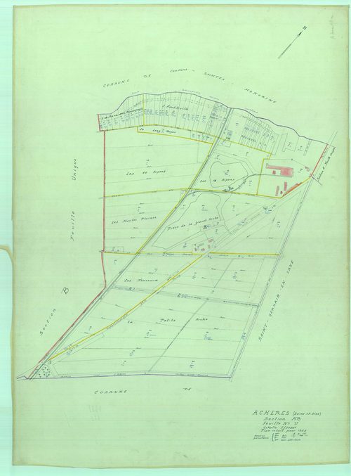 Achères - Plans du cadastre révisé