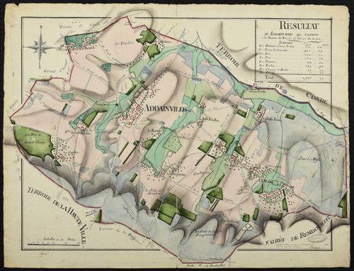 Adainville - Plan d'intendance de la paroisse d'Adainville