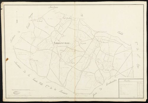 Adainville - Plan d'intendance de la paroisse d'Adainville
