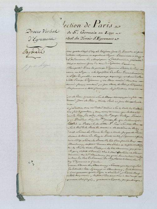 Aigremont - Procès-verbal d'arpentage du territoire de la paroisse d'Aigremont
