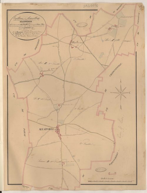 Allainville - Plans de la Préfecture de Seine-et-Oise
