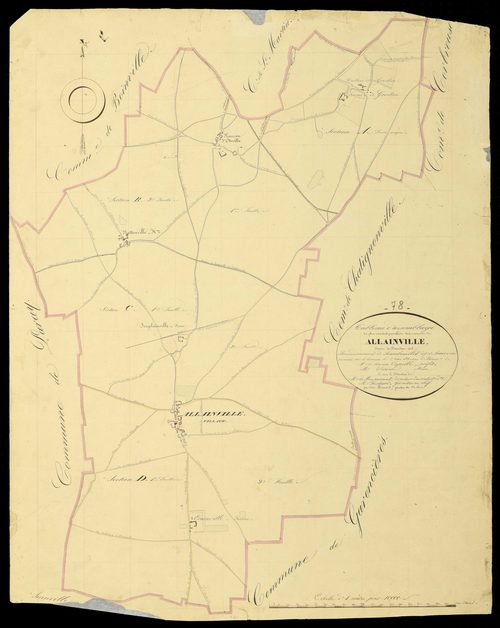 Allainville - Plans de l’Administration du cadastre