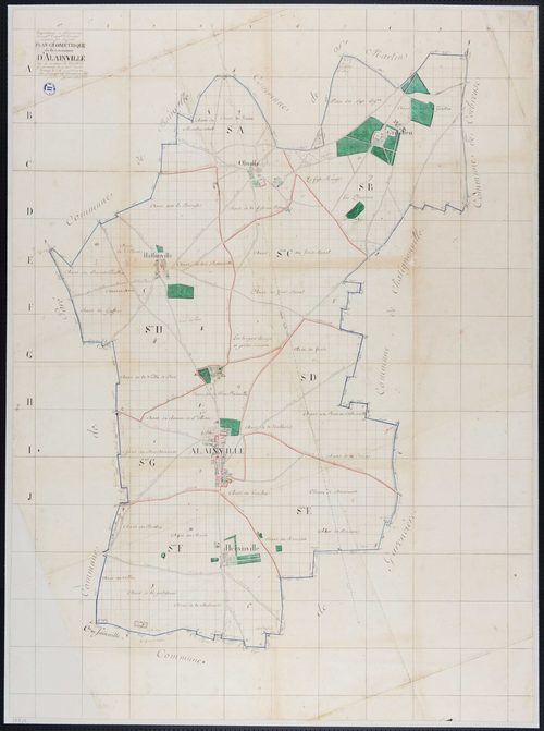 Allainville - Plan géométrique
