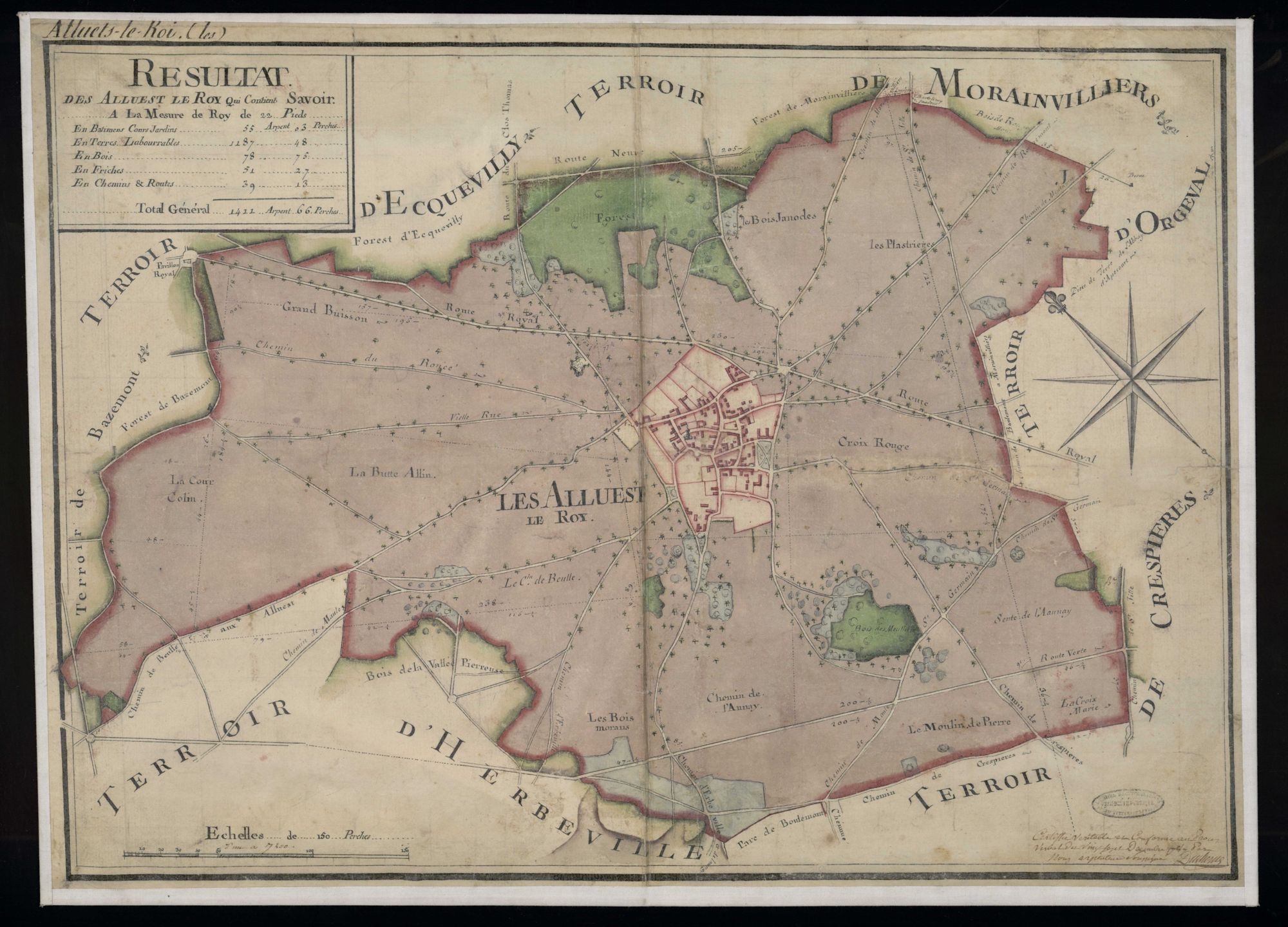 Les Alluets-le-Roi - Plan d'intendance de la paroisse des Alluets-le-Roi