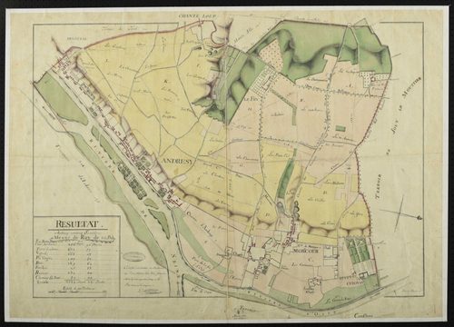 Andrésy - Plan d'intendance d'Andrésy et de Maurecourt