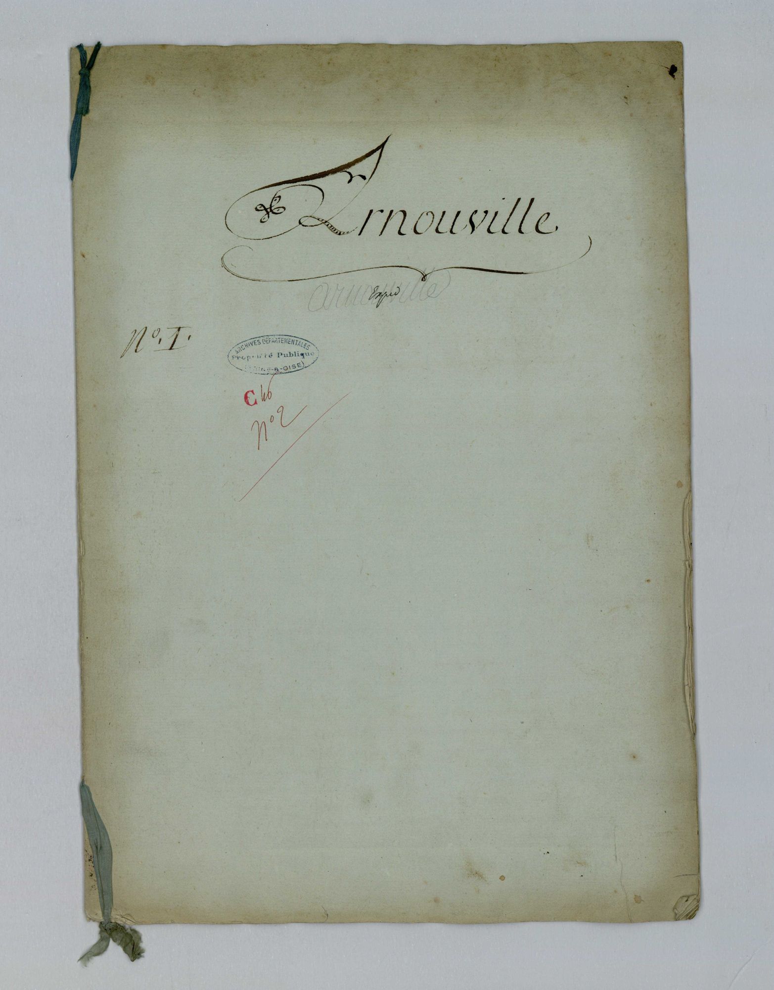 Arnouville-lès-Mantes - Procès-verbal d'arpentage du territoire de la paroisse d'Arnouville-lès-Mantes