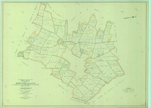 Arnouville-lès-Mantes - Plans du cadastre remembré
